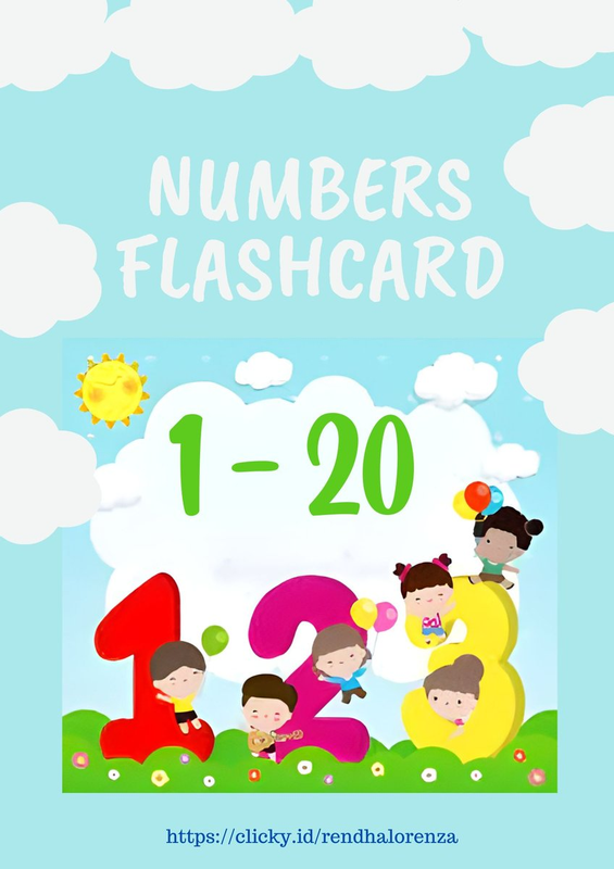 Highlight image for NUMBERS FLASHCARD 1-20