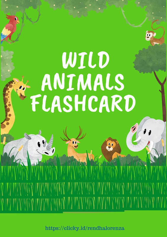 Highlight image for WILD ANIMALS FLASHCARD