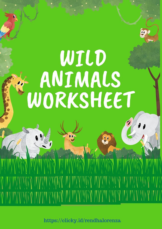 Highlight image for WILD ANIMALS WORKSHEET