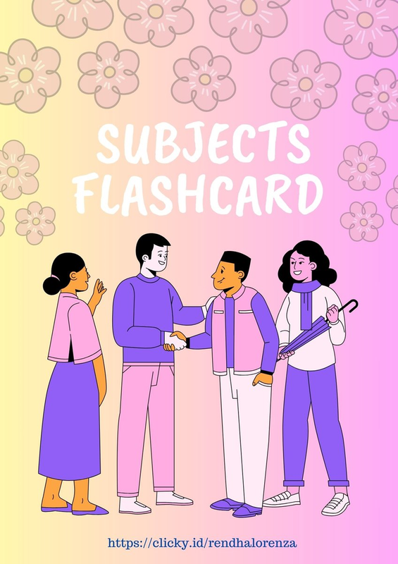 Highlight image for SUBJECTS FLASHCARD