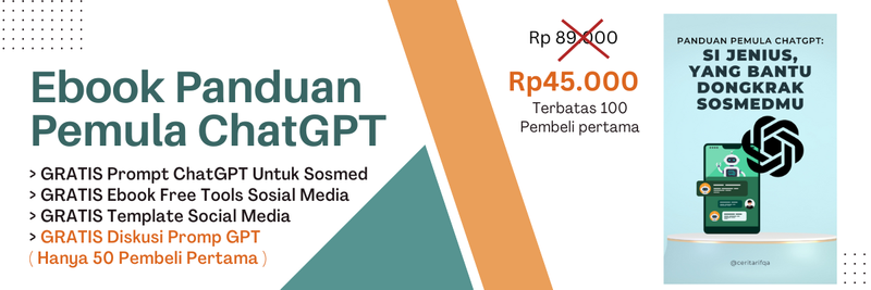Highlight image for Ebook Panduan Pemula ChatGPT: Si Jenius Yang Bantu Dongkrak Sosmedmu