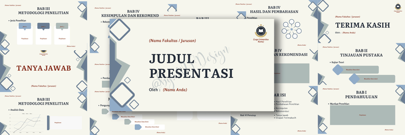Highlight image 1 for [FREE] Template Presentasi Skripsi / Penelitian - Editable by Canva