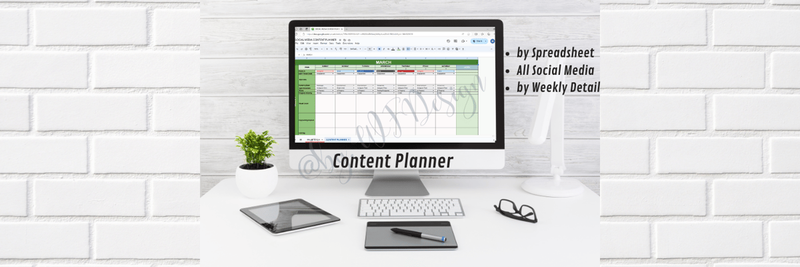 Highlight image 1 for Social Media - Content Planner [Google Sheet Template]
