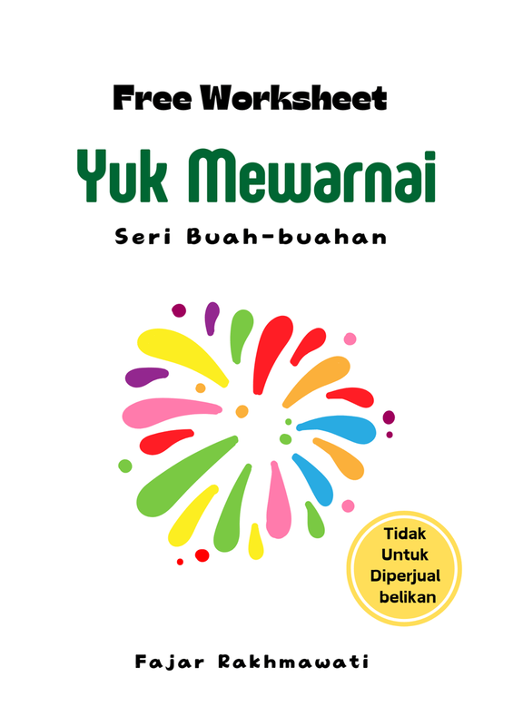 Highlight image for Free Worksheet Yuk Mewarnai Seri Buah-buahan