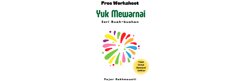 Highlight image for Free Worksheet Yuk Mewarnai Seri Buah-buahan