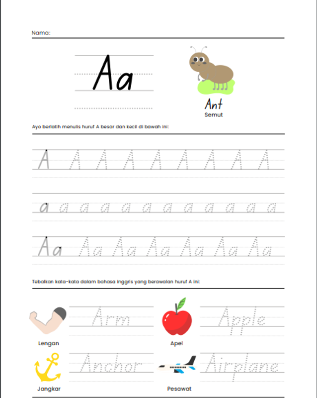 Highlight image 2 for Lembar Kerja Untuk Anak Paud dan TK