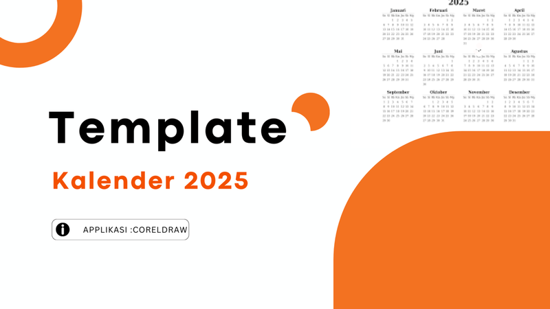 Highlight image 1 for Template Kalender 2025 (CDR)