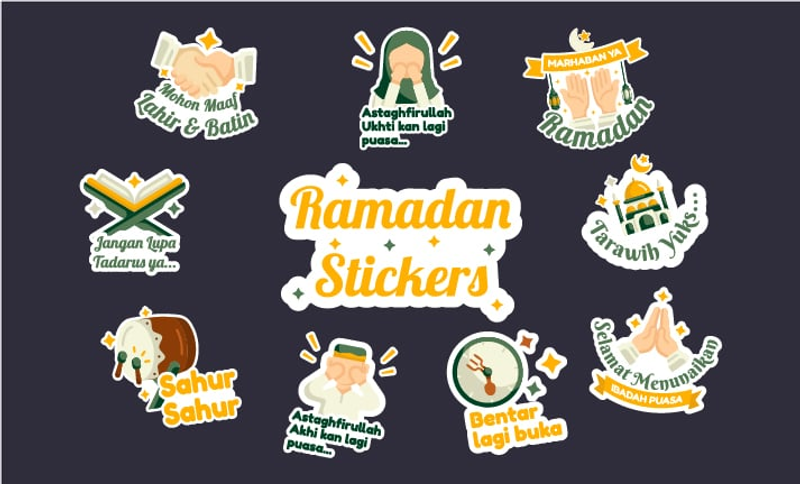 Highlight image for [FREE] RAMADAN STICKERS