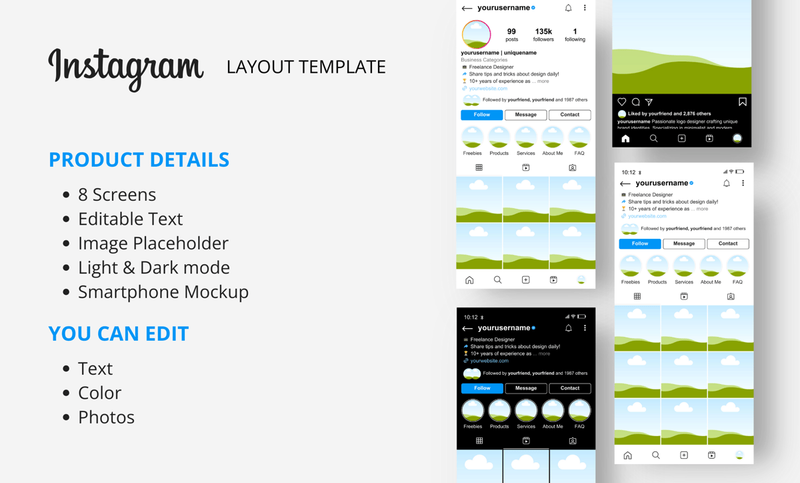 Highlight image for Instagram Layout Template