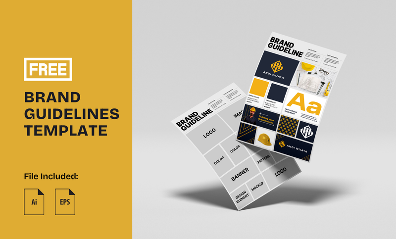Highlight image 1 for [FREE] Brand Guidelines Template 03