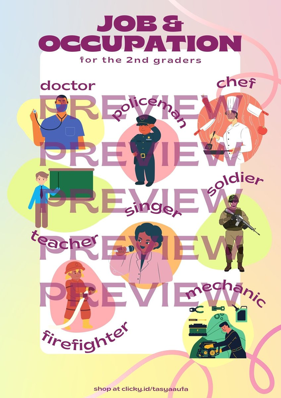 Highlight image for [FREE] Printable Poster Bahasa Inggris Kelas 2 Materi Occupation