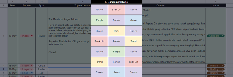 Highlight image for [TEMPLATE] Bookstagram Content Planner