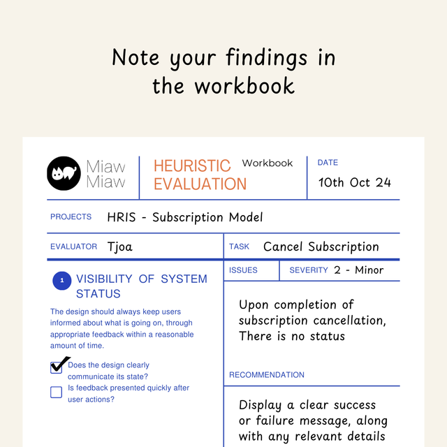 Image 1 for Tutorial Penggunaan Heuristic Evaluation Workbook