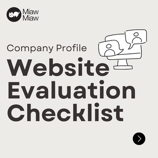image for [ Company Profile ] Website Evaluation Checklist button