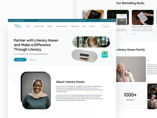 image for FREE UI KIT! Literary Haven - Landing Page button