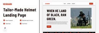 image for Free UI Kit - Revguard Helmet Landing Page button