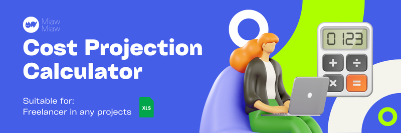 Highlight image for FREE Cost Projection Calculator for FREELANCERS 🔢 