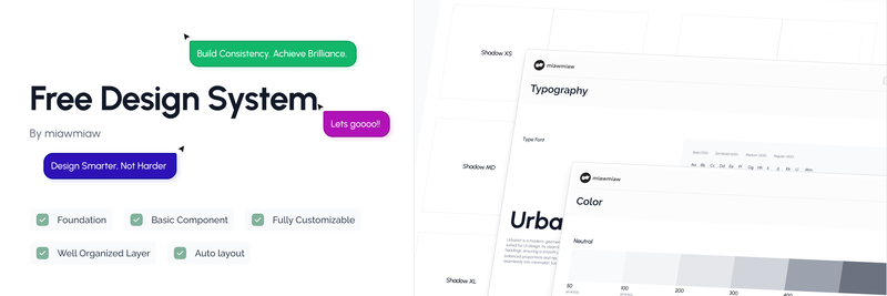 Highlight image 1 for FREE UI KIT! Design System