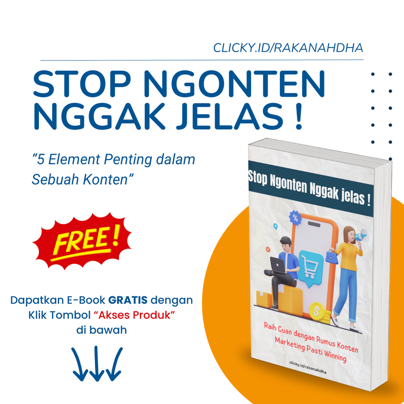 Highlight image for Stop Ngonten Ga Jelas : Raih Cuan dengan Rumus Konten Marketing Pasti Winning