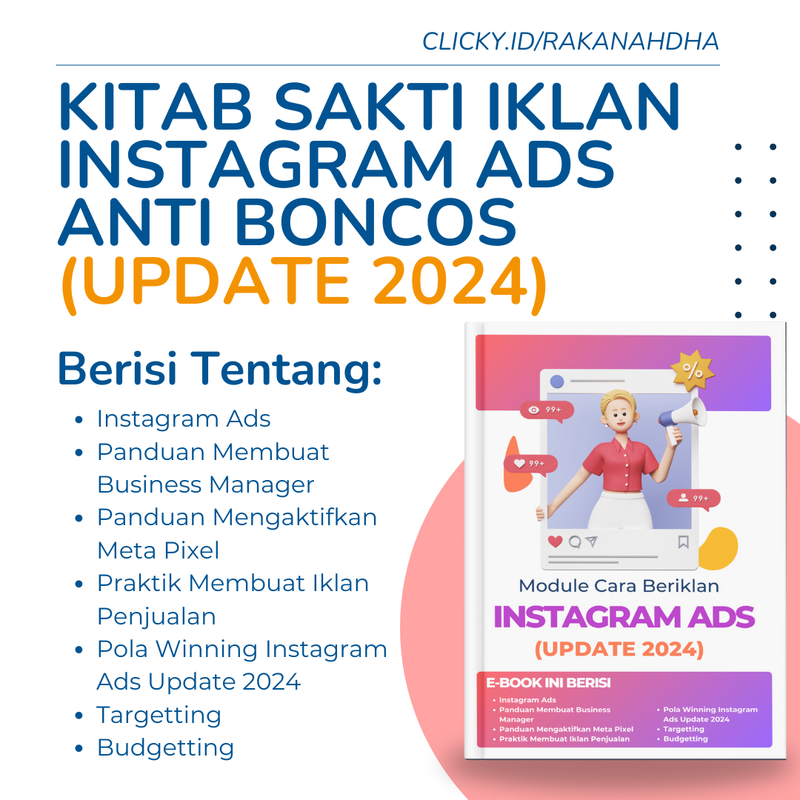 Highlight image for Kitab Sakti Iklan Instagram Ads Anti Boncos (Update 2024)