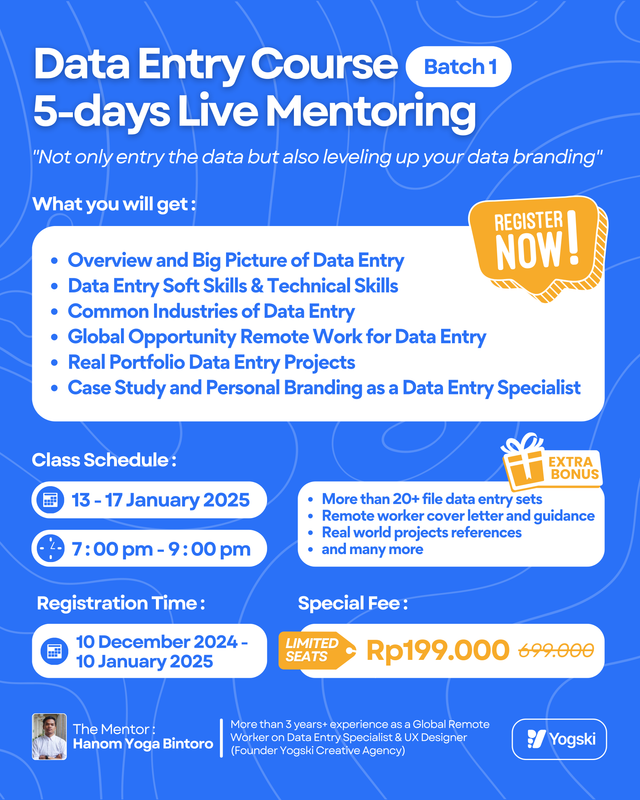 Highlight image 1 for Data Entry Course 5-Days Live Mentoring