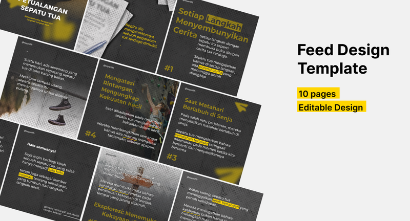 Highlight image for Figma - Feed Design Template