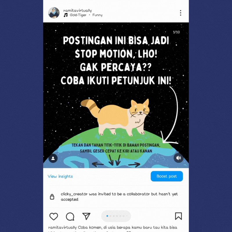 Highlight image for FREE Tutorial Canva Membuat Post Instagram Jadi Stop Motion (by drnuramita)
