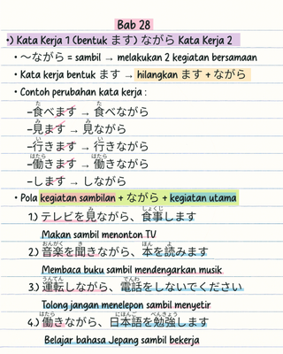 image for Bab 28 私の勉強ノート button