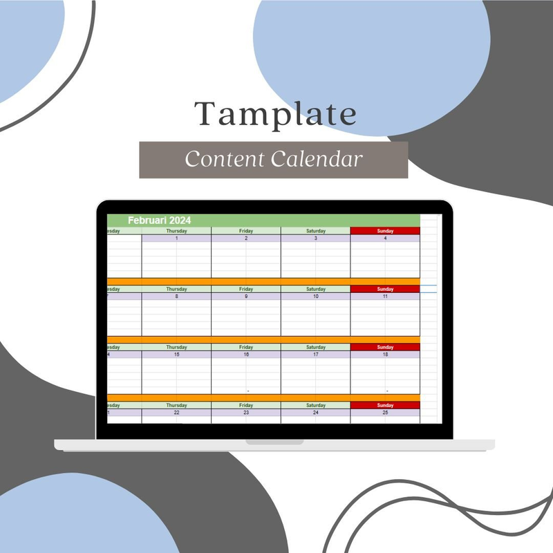 Highlight image for [FREE] Tamplate Content Calendar