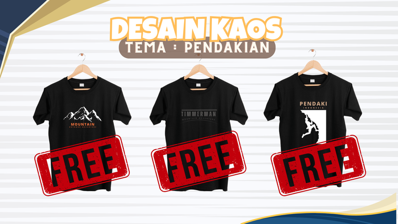 Highlight image for [FREE] Desain Kaos-Pendakian Gunung