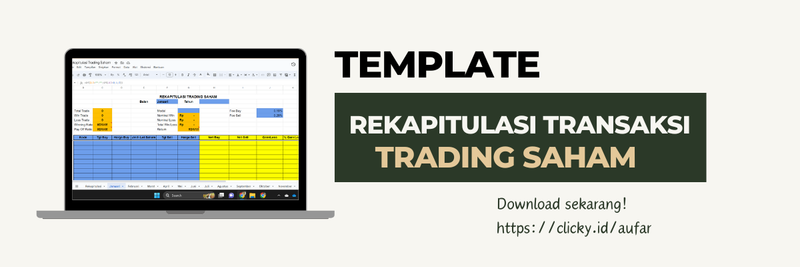 Highlight image for SIMPEL!! Template Siap Pakai Rekapitulasi Transaksi Trading Saham