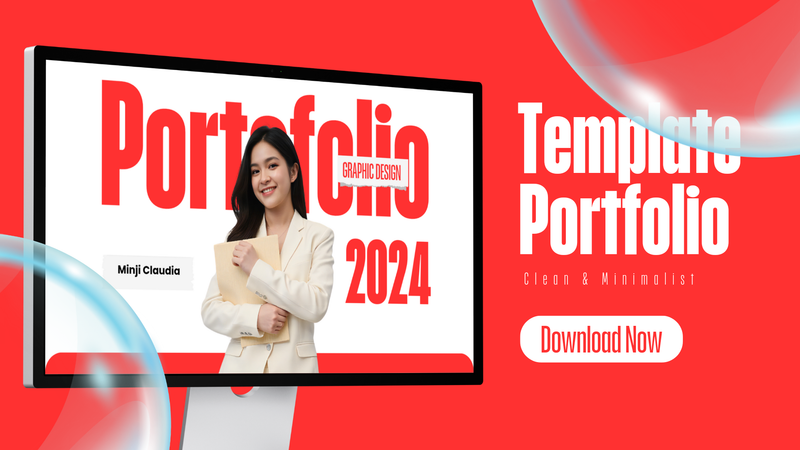 Highlight image 1 for Template Portofolio + Bonus Ratusan Template Canva