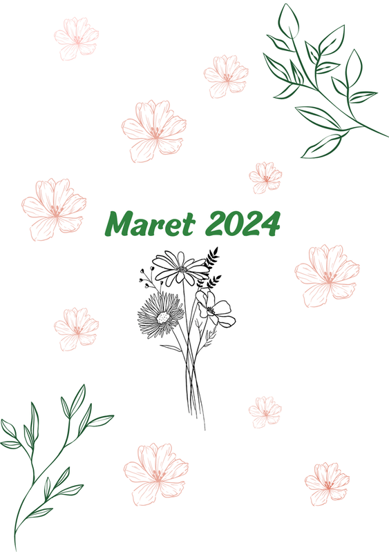 Highlight image for [FREE] Printable Template Monthly Planner - March 2024 Nature Theme