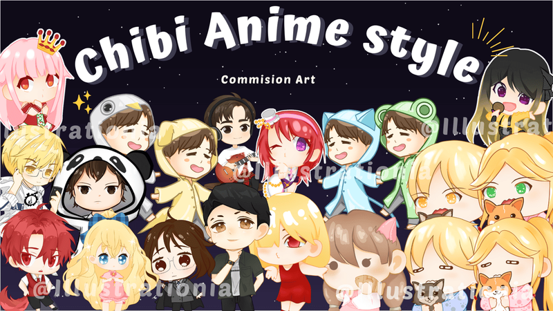 Highlight image for [Open Commission] Gambarin Ilustrasi Chibi Anime