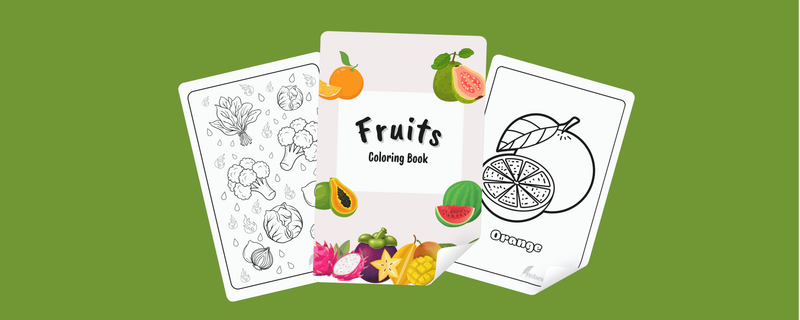 Highlight image for [PDF] Fruits Coloring Book untuk Anak SD & SMP