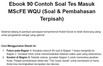 image for (49 RIBU) PDF 90 Contoh Soal Tes Masuk MScFE WorldQuant University + Pembahasan Lengkap button