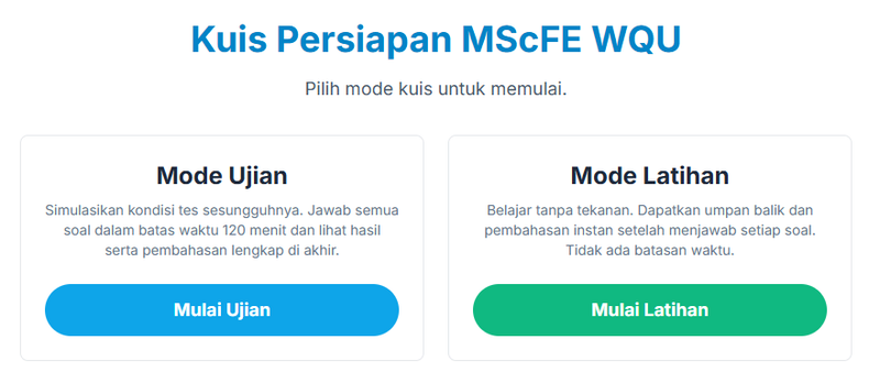 Highlight image for Paket WQU Master Blueprint: Paket Lengkap (Tes Mockup & Ebook) dan 15+ Video panduan pengalaman kuliah