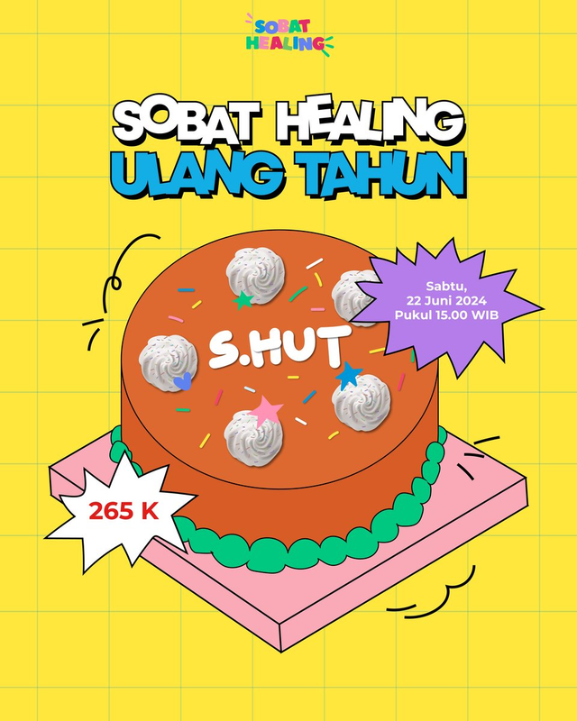 Highlight image 1 for Merayakan Ulang Tahun bersama Sobat Healing!  🥳