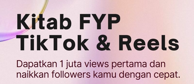 Highlight image for Kitab FYP Tiktok dan Reels