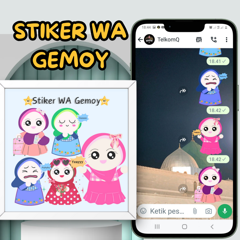 Highlight image 1 for Stiker wa gemoy