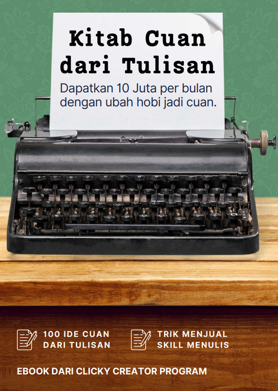 Highlight image for Kitab Cuan dari Tulisan - Produk Clicky.id Creator Program