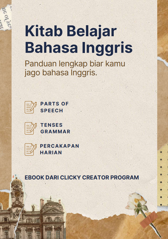 Highlight image 1 for Kitab Belajar Bahasa Inggris - Produk Clicky.id Creator Program