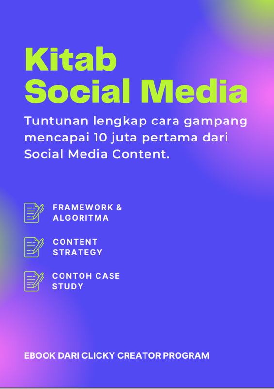 Highlight image for Kitab Social Media - Produk Clicky.id Creator Program