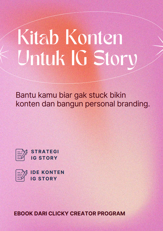 Highlight image for Kitab IG Story - Produk Clicky.id Creator Program