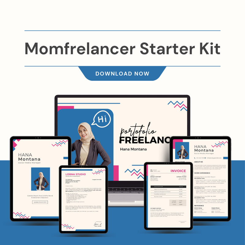 Highlight image for Momfreelancer Starter Kit | Template CV, Invoice, Surat Kerjasama, Portofolio dan Ratecard