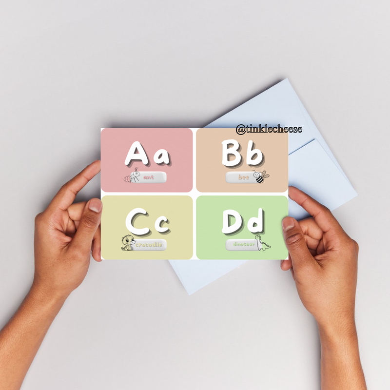 Highlight image 2 for Alphabet Flashcard - Eng Animal / Kartu Edukatif Huruf Versi Hewan dalam Bahasa Inggris (1)