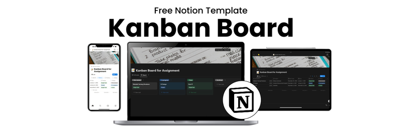 Highlight image 1 for [Free Template] Notion Kanban Board for Assigment