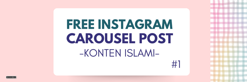 Highlight image 1 for FREE INSTAGRAM POST CAROUSEL TEMPLATE KONTEN ISLAMI 01