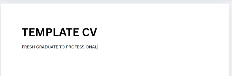Highlight image for TEMPLATE CV 