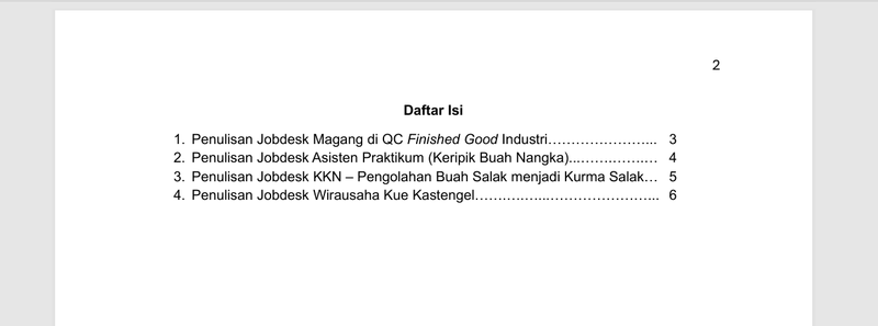 Highlight image 2 for QC (Quality Control) Finished Good Jobdesk CV - Ebook (FREE)